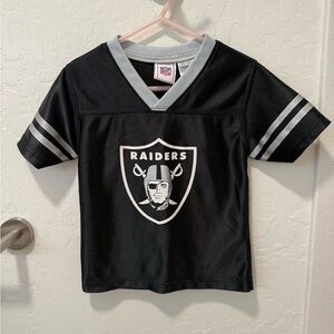 NFL Black and Gray Raiders Kids Jersey